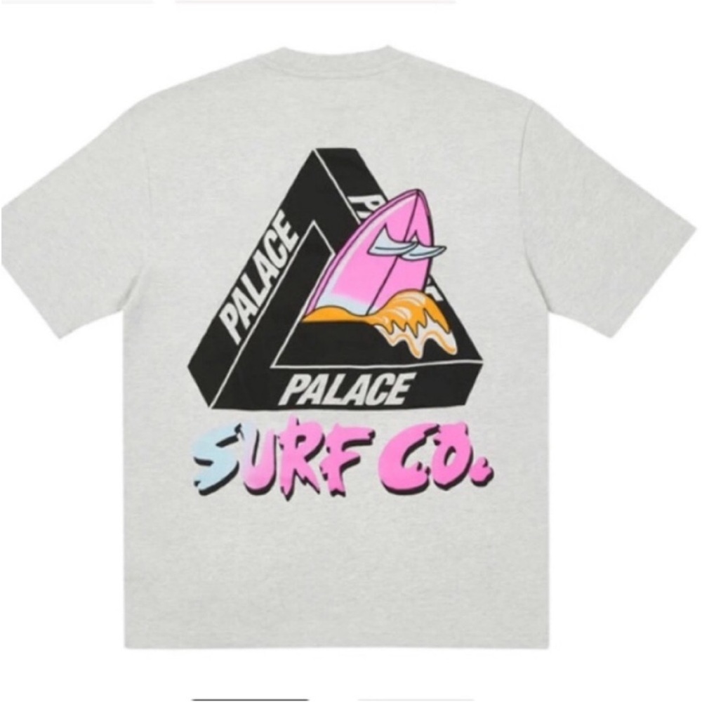 Palace Tri-Surf Co Grey Graphic T-Shirt